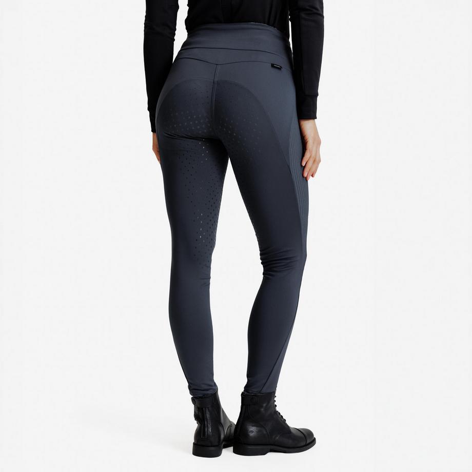 FOUGANZA  Reitleggings warm Winter  Kniebesatz aus Silikon 