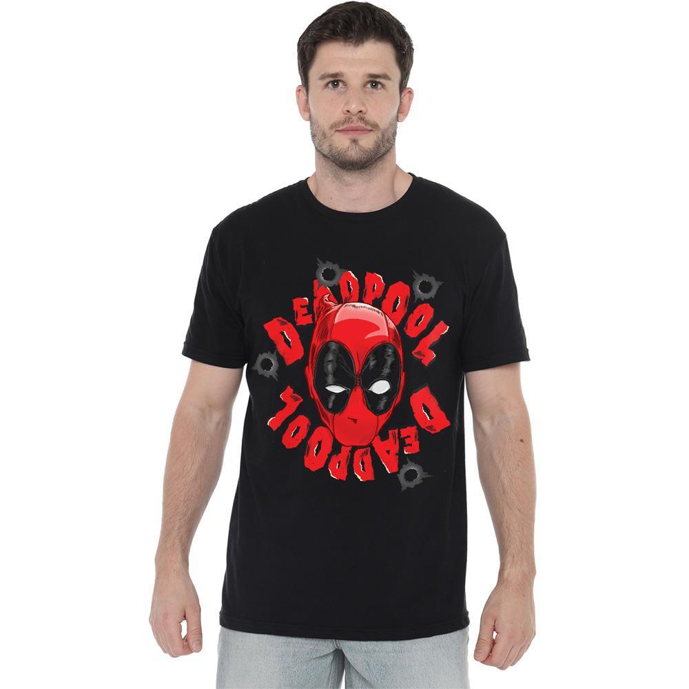 Deadpool Bedrucktes Kurzarm T-Shirt  