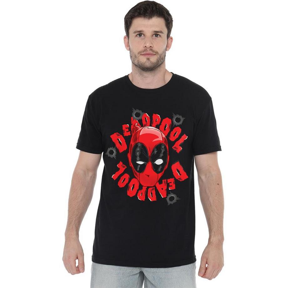 Deadpool T-Shirt Imprimé Manches Courtes  