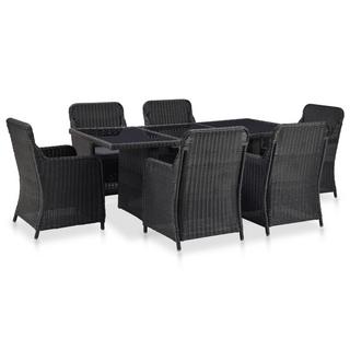 VidaXL set da pranzo da giardino Polirattan  