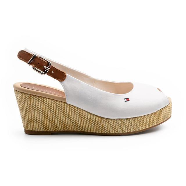 TOMMY HILFIGER  ICONIC ELBA SLING BACK WEDGE 