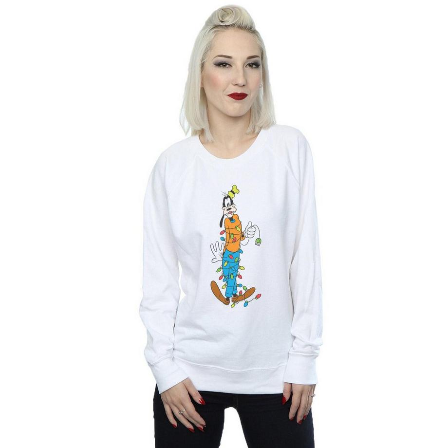 Disney Goofy Christmas Lights Sweatshirt  