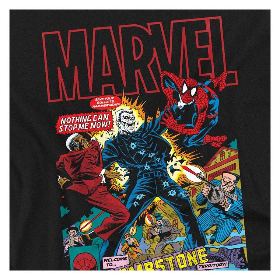 MARVEL T-Shirt Rétro Manches Longues  