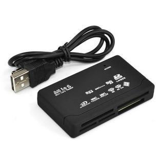 eStore  Lecteur de carte mémoire USB universel - Noir 