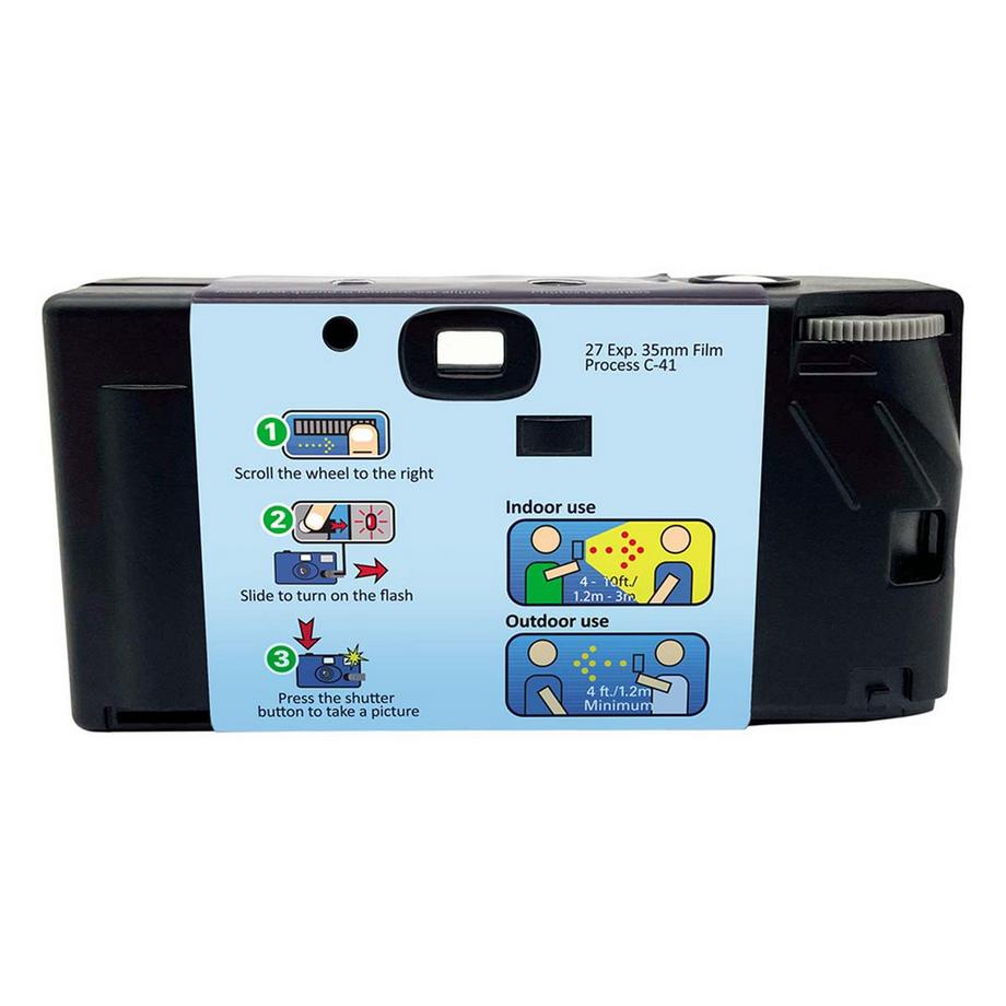 Gt Company  Appareil photo GT à usage unique avec flash 27 expositions 