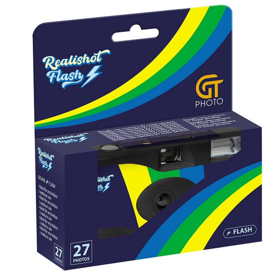 Gt Company  Appareil photo GT à usage unique avec flash 27 expositions 