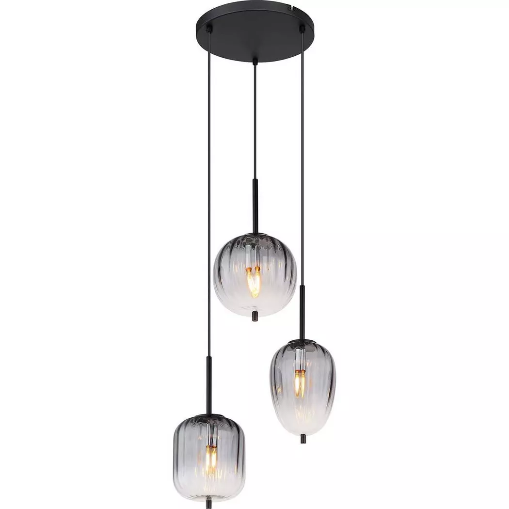 mutoni light – Hängeleuchte Attila Metall matt 3xE14, One Size