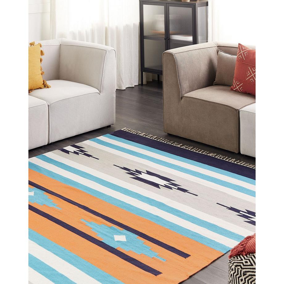 Beliani Tapis en Coton Traditionnel NORATUS  