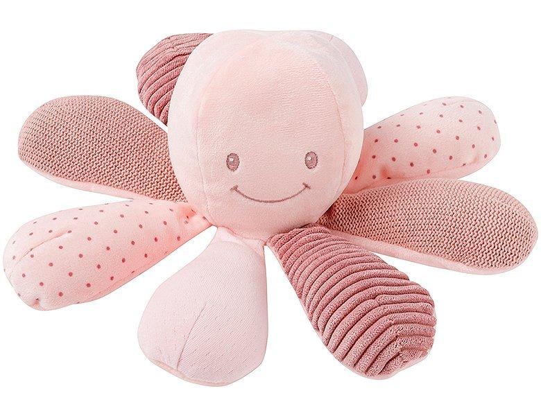 NATTOU  Lapidou Oktopus mit Aktivitäten Pink (28cm) 