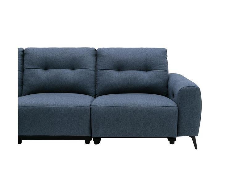 Vente-unique Relaxsofa Ecksofa Stoff  Ecke Links NERUDA  