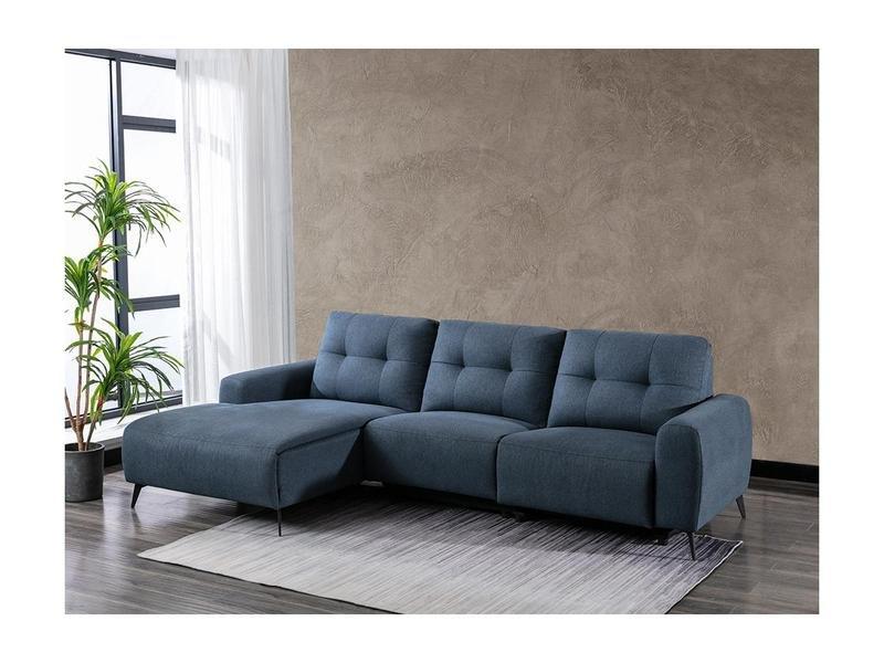 Vente-unique Relaxsofa Ecksofa Stoff  Ecke Links NERUDA  