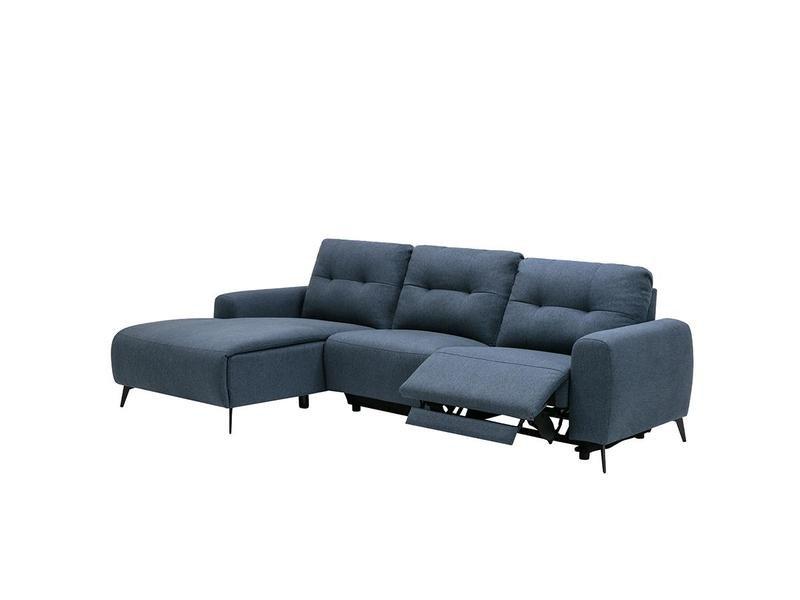 Vente-unique Relaxsofa Ecksofa Stoff  Ecke Links NERUDA  