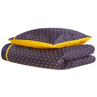 Beliani Wallingford Set Copripiumino in Raso di Cotone Moderno  