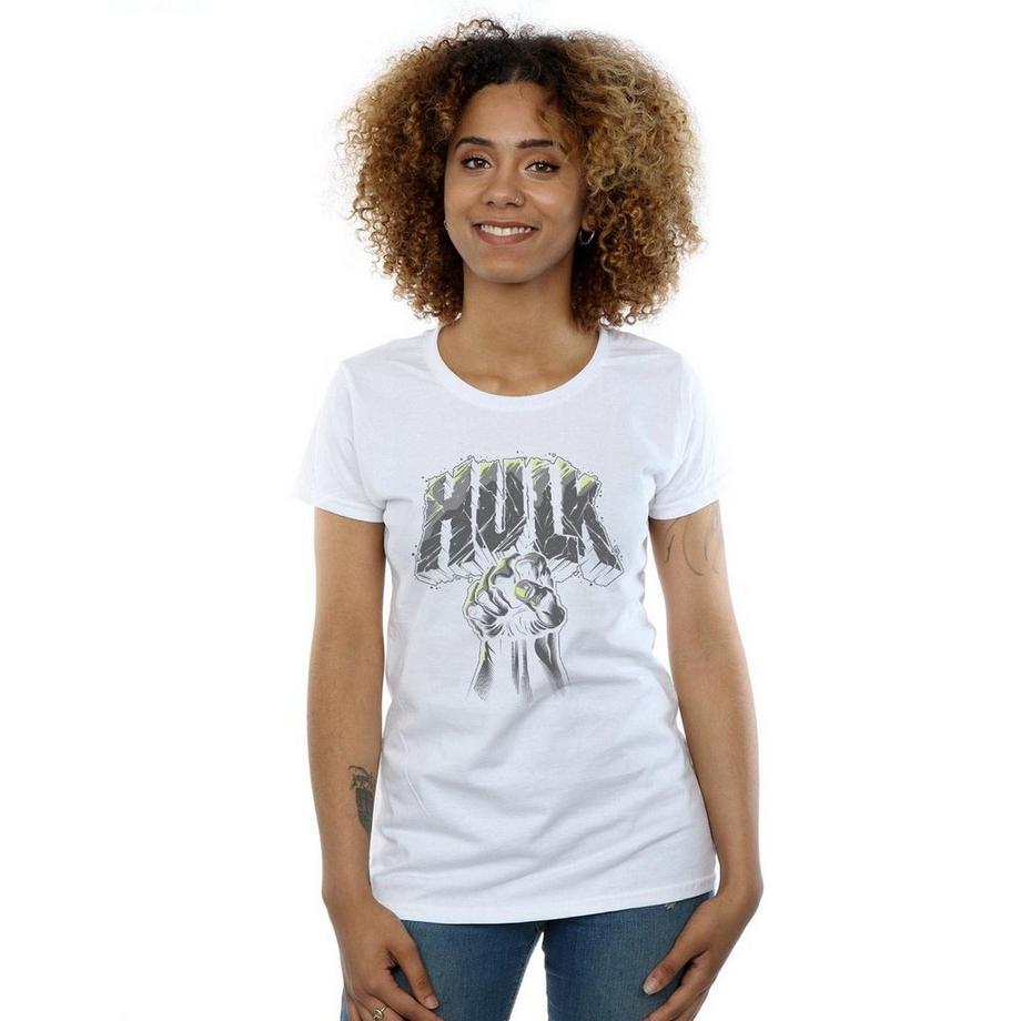 MARVEL T-Shirt Logo Pugno Hulk  