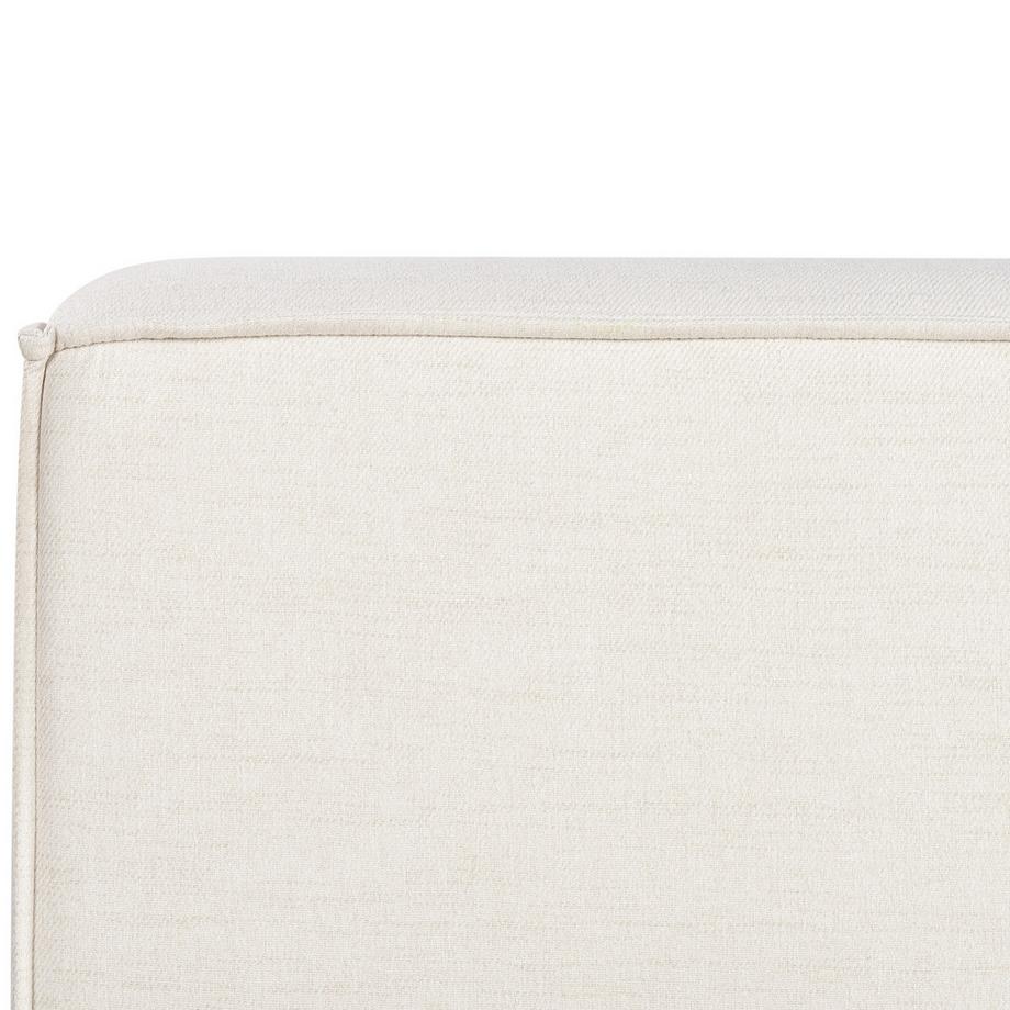 Beliani Lit avec sommier en Tissu Minimaliste LINARDS  