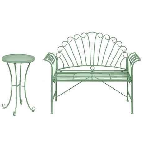 Beliani Ensemble pour bistro en Métal Rétro CAVINIA  