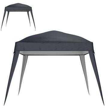 Tetto sostitutivo per gazebo 3x3 m, idrorepellente, stabile, resistente all'inverno, tetto per gazebo pieghevole, tenda per feste resistente alle tempeste, copertura sostitutiva, copertura con tetto singolo, tettoia per gazebo da giardino, grigio scuro