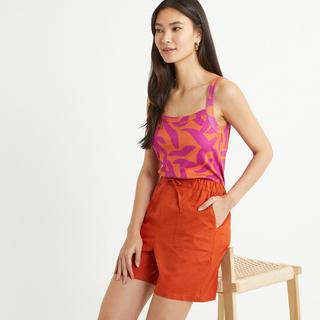 La Redoute Collections  Träger-Top mit Karree-Ausschnitt und Printmuster 