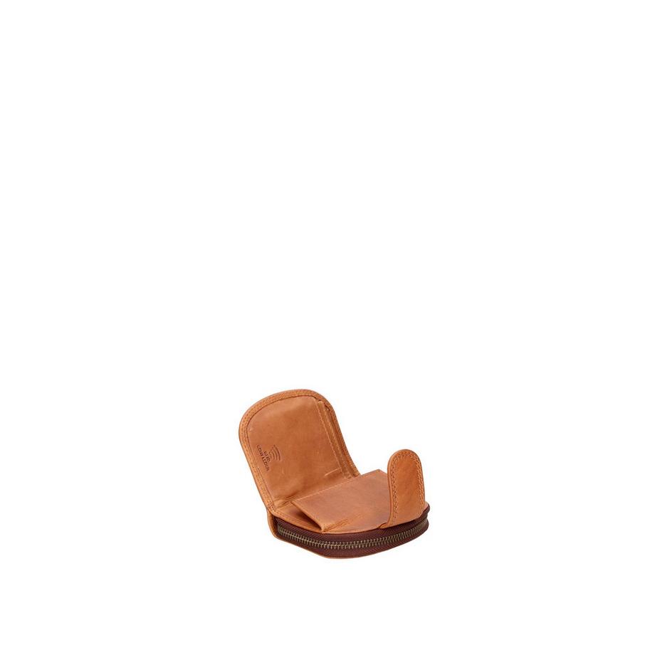 Hill Burry Portafoglio compatto con chiusura a zip  