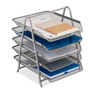 B2X Scomparto portadocumenti in metallo con 5 scomparti  