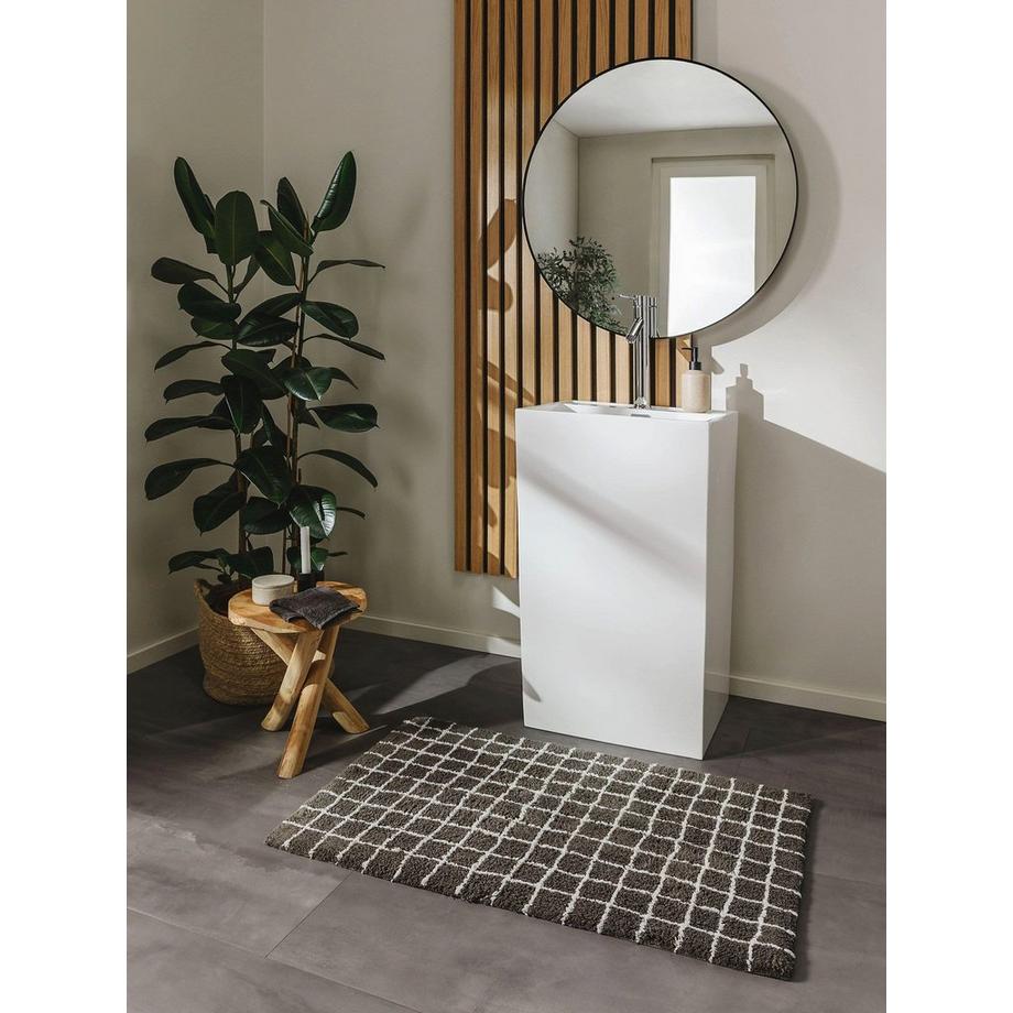 Benuta Badematte Wavu Grau  