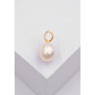 MUAU Schmuck  Anhänger Roségold 585 Süsswasserperle 10-11mm 