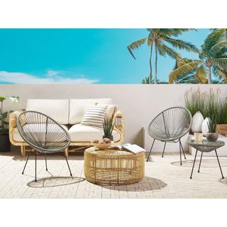 Beliani Bistro Set aus PE Rattan Modern ACAPULCO II  