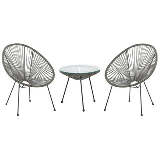 Beliani Ensemble pour bistro en Polyrotin Moderne ACAPULCO II  