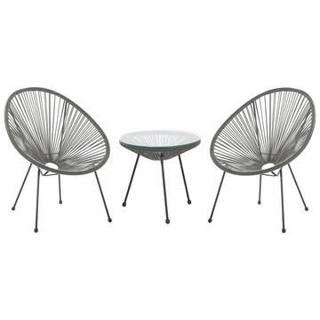 Set bistrot en Rattan sintetico Boho ACAPULCO II