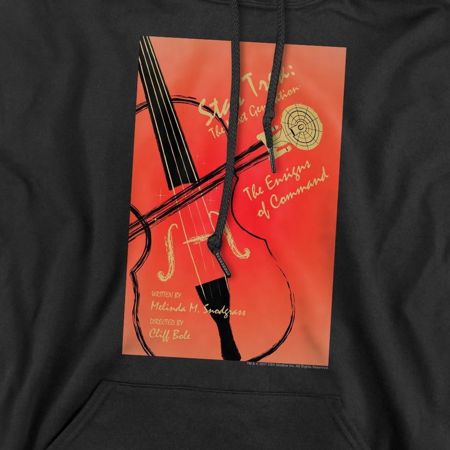 Star Trek The Next Generation Season 3 Episode 2 Felpa con Cappuccio  