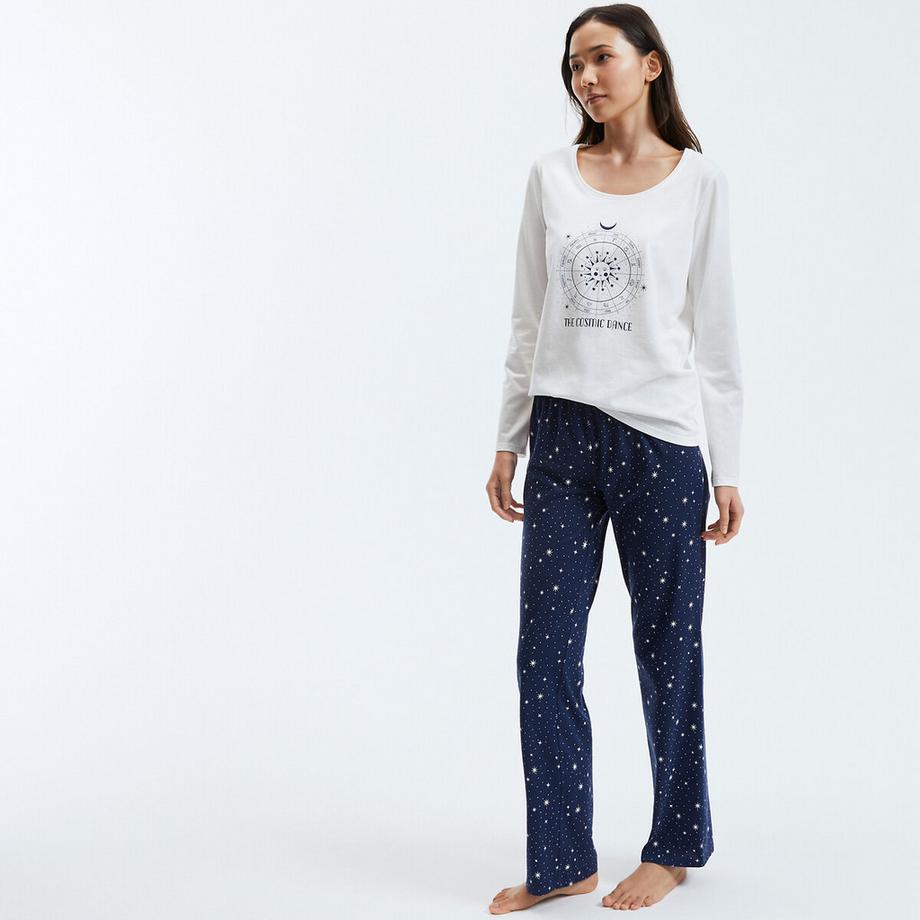 SO'HOME Pyjama Set mit Sternzeichen Print  