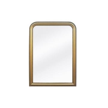 Specchio di stile Legno di eucalipto Dorato effetto ottone HELOISE
