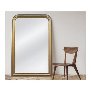 OZAIA Miroir style vintage en bois de paulownia HELOISE Doré effet laiton  