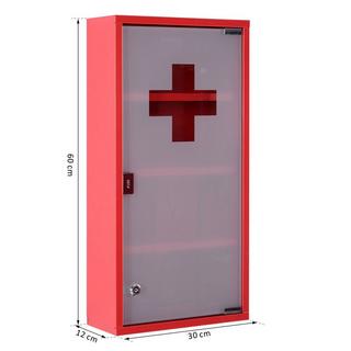 Northio Armadietto Di Pronto Soccorso Armadietto Dei Medicinali Con Serratura In Acciaio Inossidabile Modello Pratico 3  