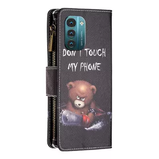 Cover-Discount  Nokia G11 / G21 - Custodia portafoglio Don't Touch 