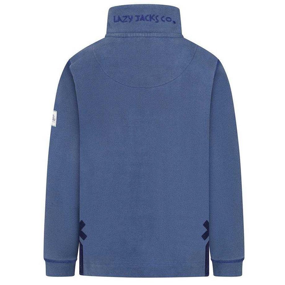 Lazy Jacks  Sweatshirt  ,  mit kurzem Reißverschluss, Piqué 