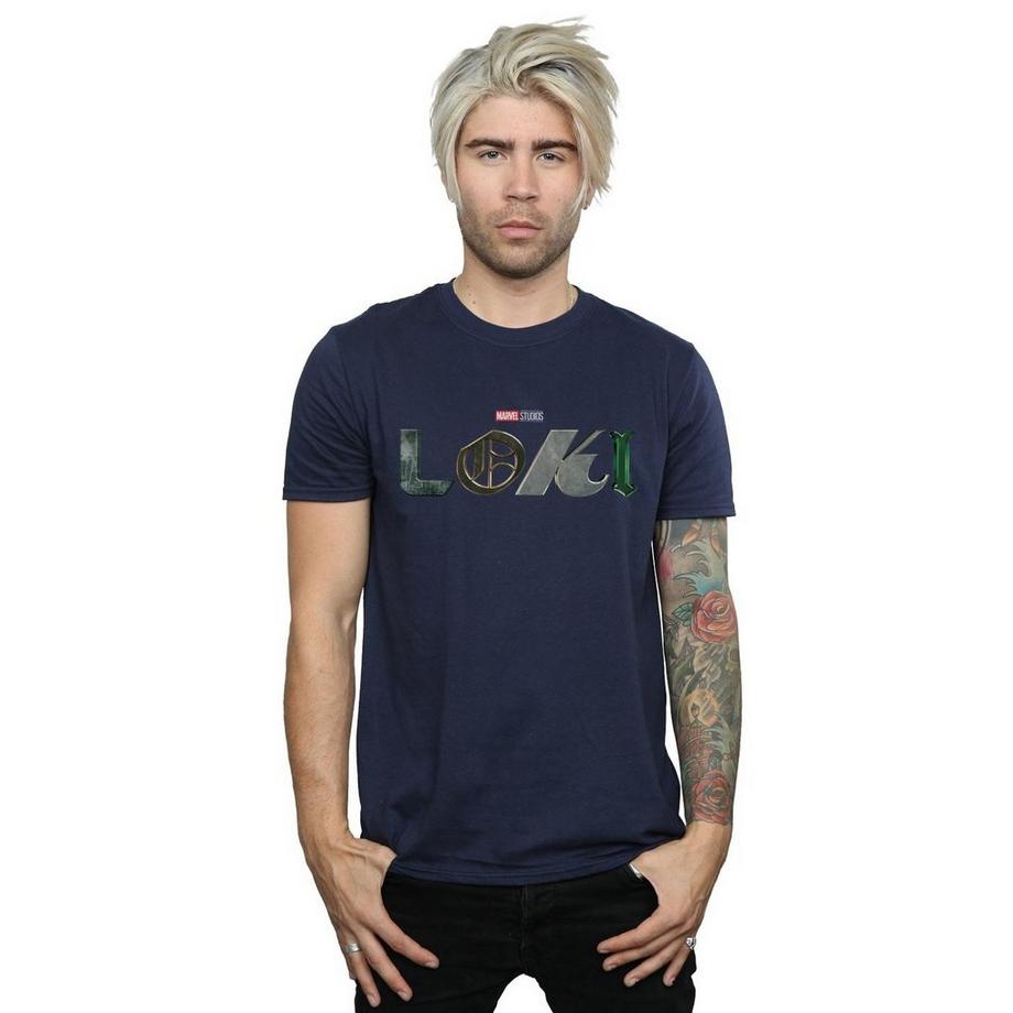 MARVEL Loki Logo T-Shirt Manches Courtes  