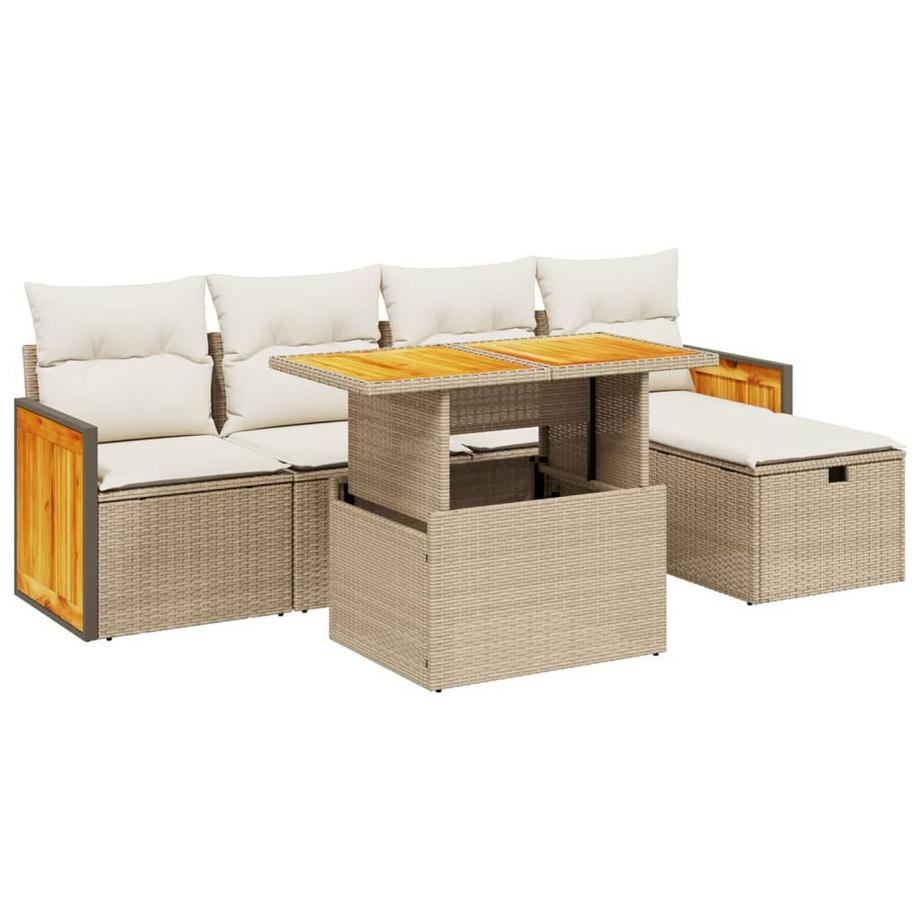 set divano da giardino Polirattan