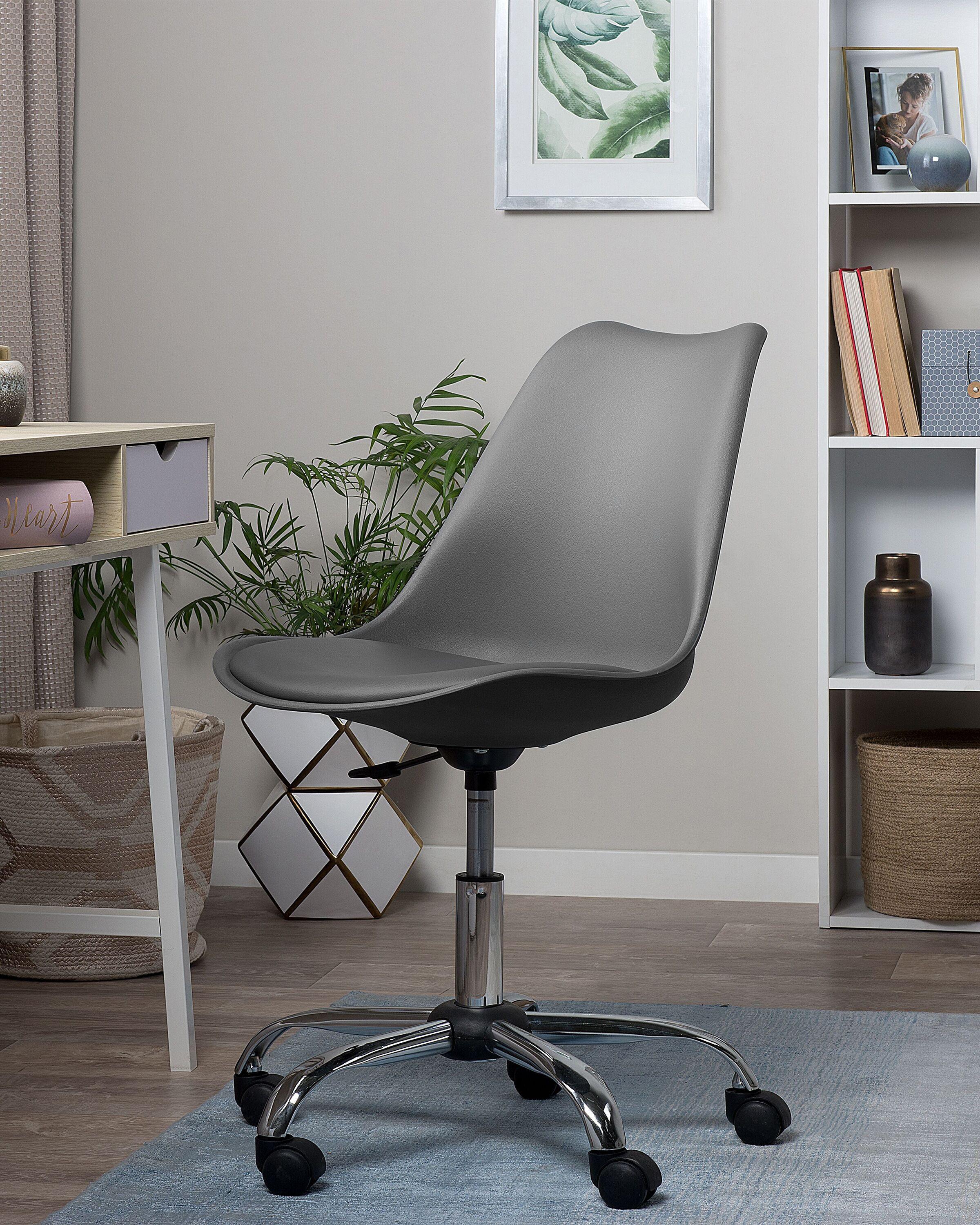 Beliani Chaise de bureau en Cuir PU Moderne DAKOTA  