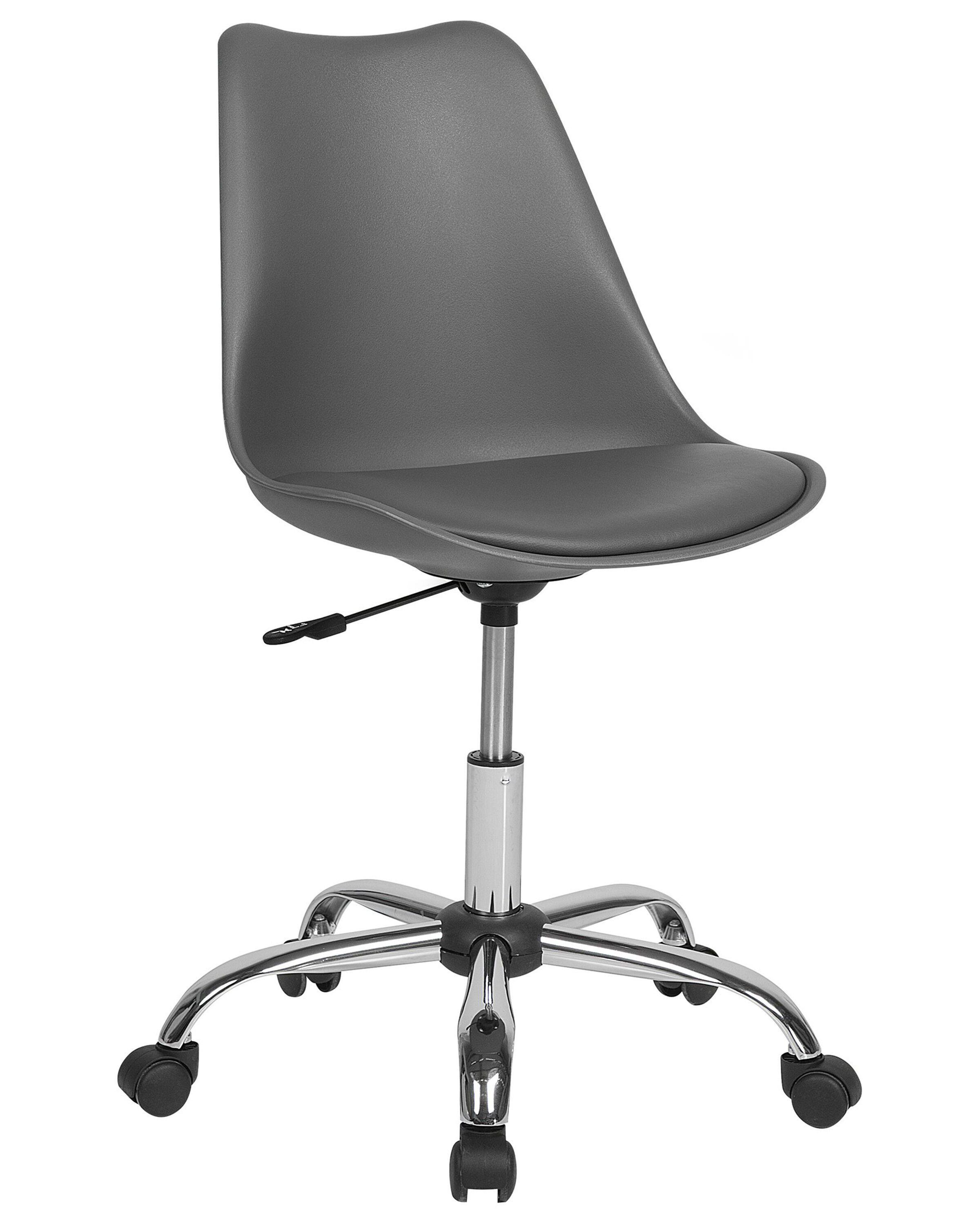 Beliani Chaise de bureau en Cuir PU Minimaliste DAKOTA  