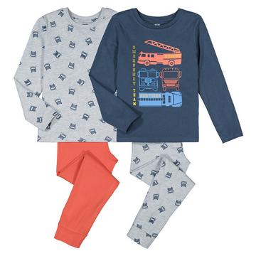 Lot de 2 pyjamas imprimés camions