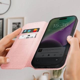 Avizar  Custodia folio per iPhone 15 rosa 