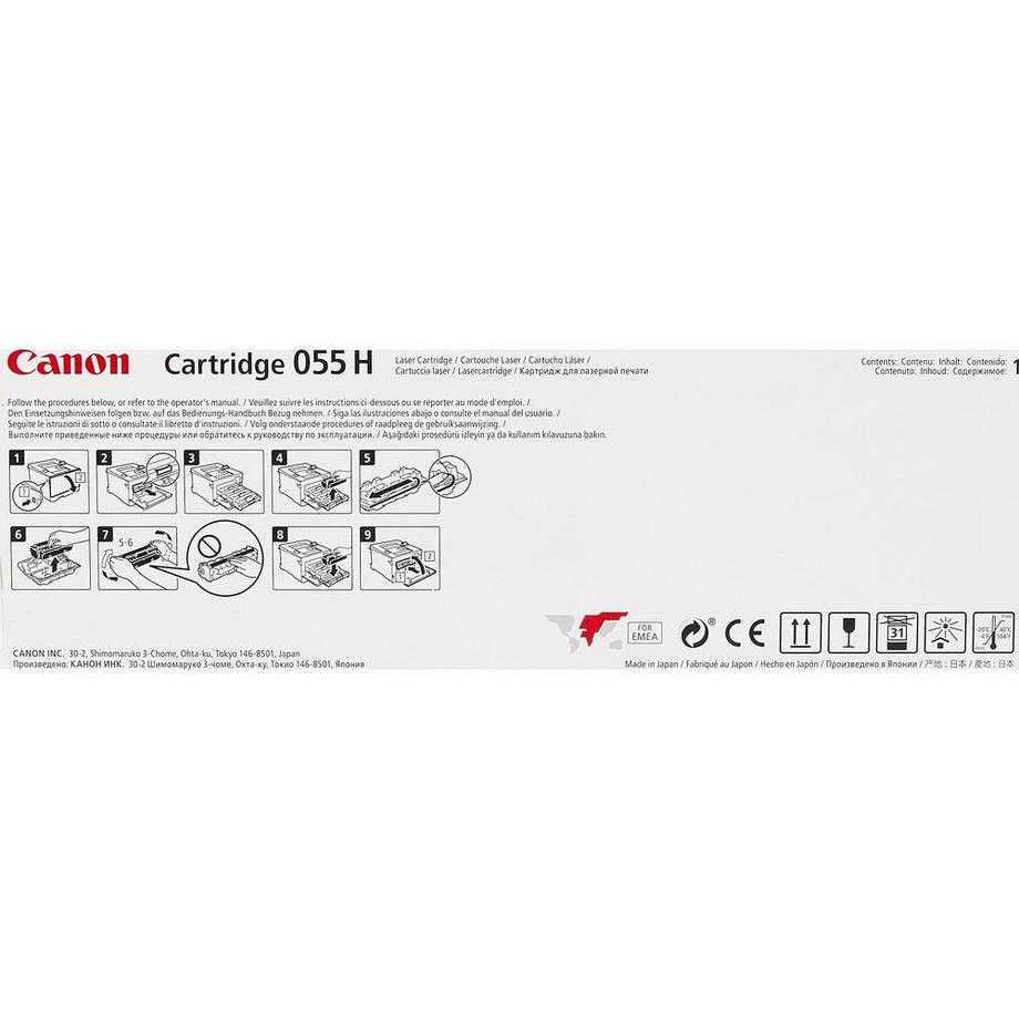 Canon  055H cartuccia toner 1 pz Originale Nero 