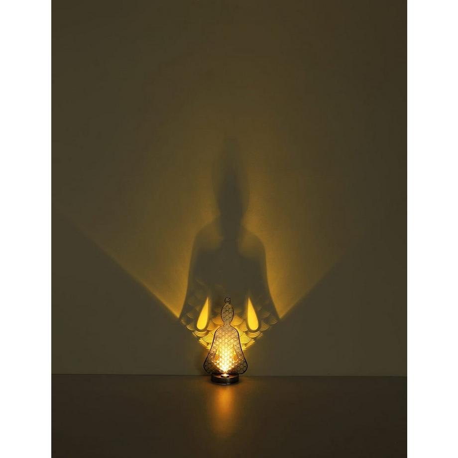 mutoni Luce solare in metallo argento antico LED  