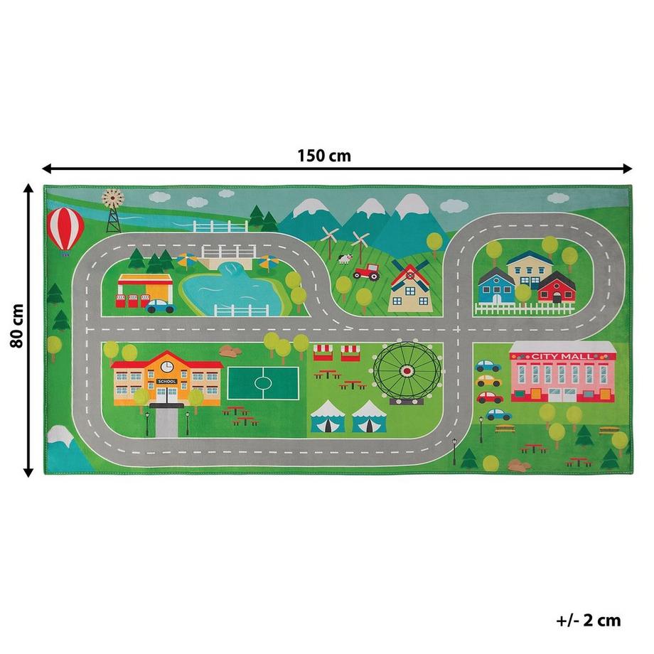 Beliani Kinderteppich aus Polyester SEBEN  
