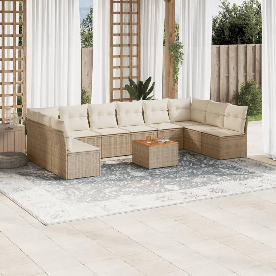 VidaXL Garten sofagarnitur poly-rattan  