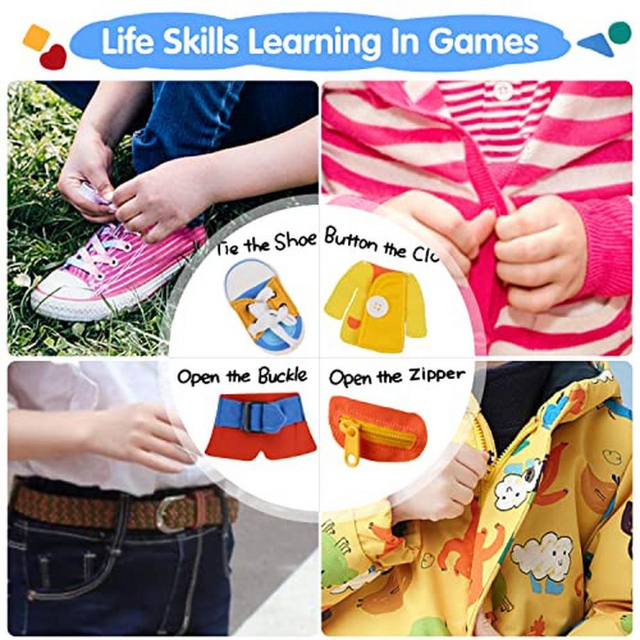 Activity-board  Babybuch Baby Stoffbuch - 2 Stück Buch Babyspielzeug - 3D Bilderbuch Stoffbücher Fühlbuch 