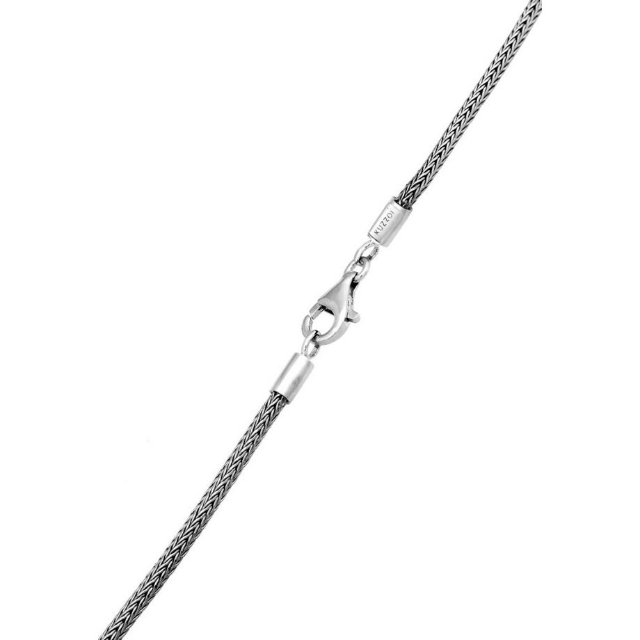 Kuzzoi  Halskette Männerkette Kreuz Gehämmert Massiv 