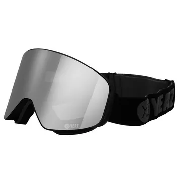 APEX Masque de ski/snowboard avec écran aimanté argenté/gris