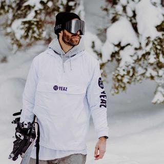 YEAZ  APEX Masque de ski/snowboard avec écran aimanté argenté/gris 